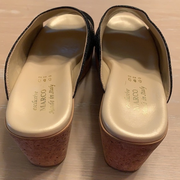 Women’s Schuhsalon Marco Italian platform open toe clogs Eu 40 US size 9.5 New - Picture 5 of 8